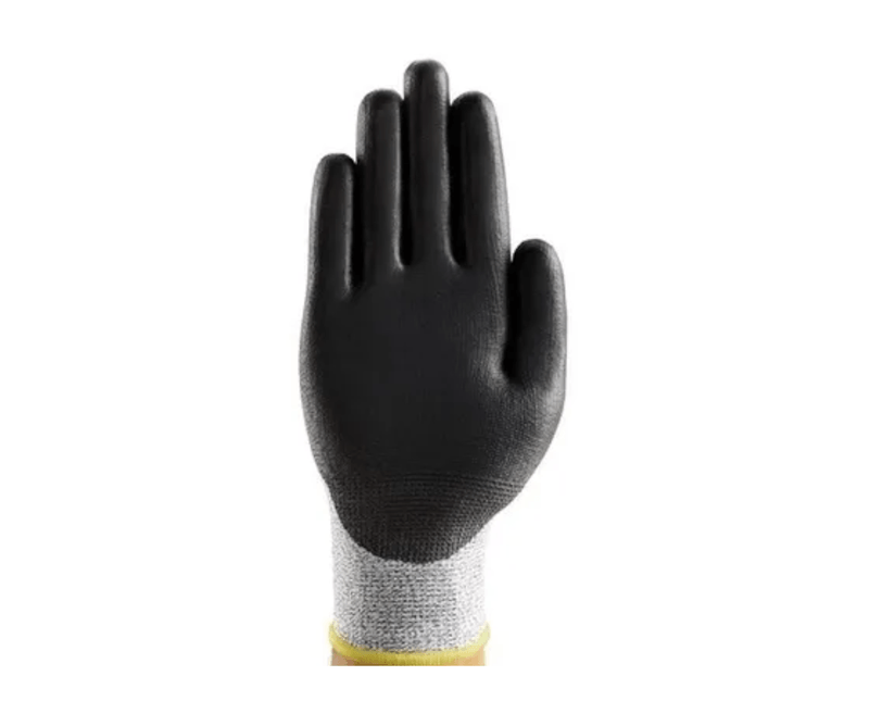 Luva Resistente A Corte Fibra Resistente A Corte Cinza/Preta Poliuretano EDGE 48701 Tamanho 10 CA 33859 Ansell - Dimensional | Visão traseira do produto
