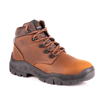 Bota Couro Cadarço Marrom Bidensidade Biqueira De Plástico Horizon 4064WVDG4460LH Tamanho 40 CA 40872 Bracol