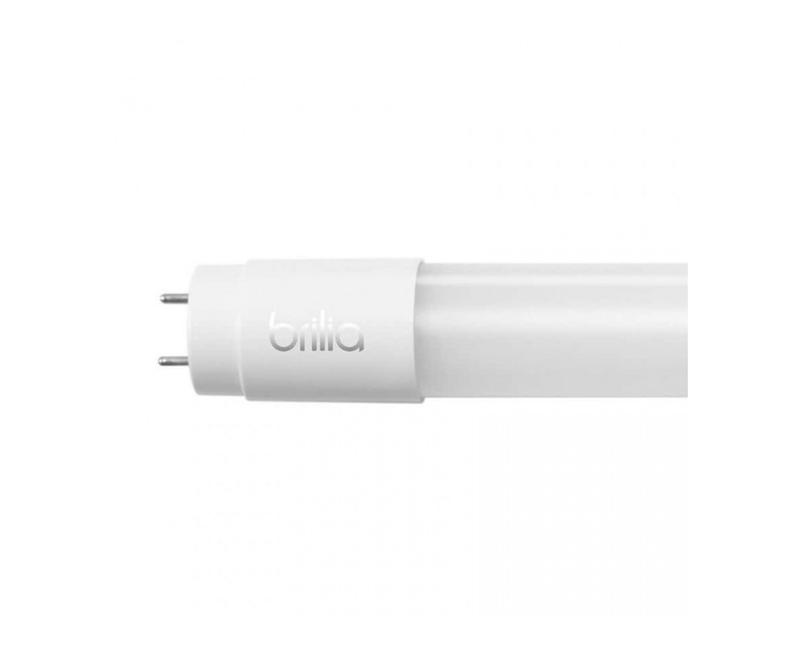 Lâmpada LED T8 Tubular G13 Luz Branca Fria Bivolt 18W BRILIA | imagem lad esquerdo