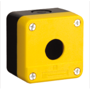 Botoeira Vazia Plástico Amarelo 1 Furo 22mm XALB01YC Schneider