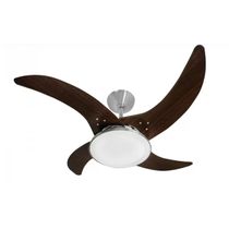 Ventilador Teto 4 Pás Com Luminária 130 W 1100 Mm 127 V Marrom Café Mareiro - 51011224 - TRON