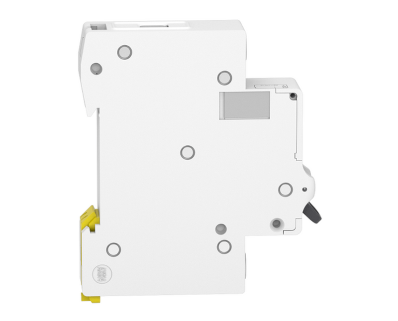 Disjuntor Mini Monopolar 6A 127/230VCA C 5KA EZ9F33106 Schneider - Dimensional | Imagem ilustrativa - Visão lateral