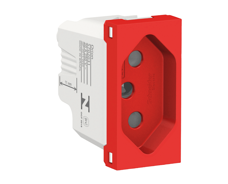 とも Módulo Tomada Branco 2p+T 20a 250v Antibact 1m Vm S70203134