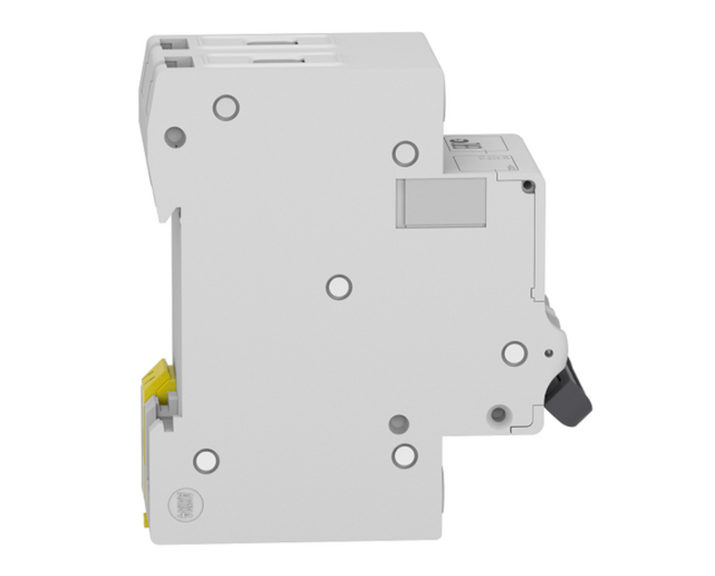 Disjuntor Mini Bipolar 6a 127/230VCA C 5KA | Lateral direita do produto