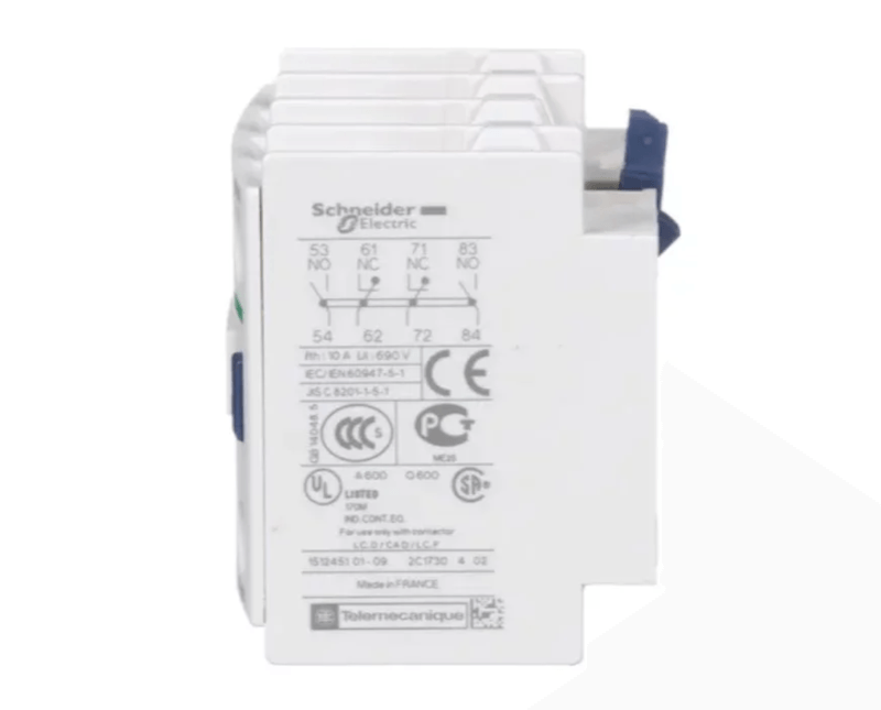 Contato Auxiliar Instantaneo Contator Frontal 2NA+2NF | Lateral Esquerda