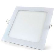 Luminaria Led Plafon Quadrado Embutir Branco Bivolt 6400K 18W Fa 03207 Ourolux