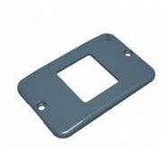 Tampa Não Metálica Condulete PVC Cinza 2 Postos Horizontais 1" Tigre 36005432 Tigre