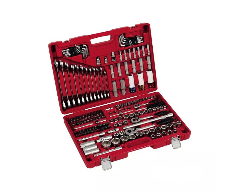 Kit Jogo Ferramentas Chave Comb/Chave L/Soq/Bit/Acess 178 Peças