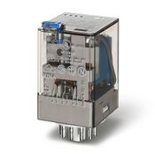 Rele Industrial Plug-In 11 Pinos 24 Vcc 10a 3 Reversiveis - 601390240040 - Finder