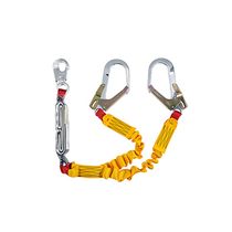 Talabarte Duplo Y Com Abs Poliester Com Elástico Mosquetão 55 Mm 1300 Mm HL03259YE - HERCULES