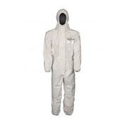 Macacão Tychem Sl Branco Com Capuz Com Zíper Tamanho G - SL127T D14651185 - DuPont