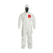 Macacão Tychem Sl Branco Com Capuz Com Zíper Tamanho M - SL127T D14651170 - DuPont