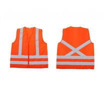 Colete Sinalização Blusão Poliéster Zíper Laranja Com Refletivo Tamanho Xxg - VIC71160 - Vicsa