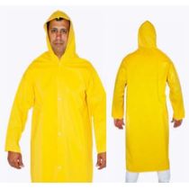 Capa Impermeável Laminado Amarela Com Capuz Botão Tamanho G - 013 295 - MUCAMBO - CA 28450