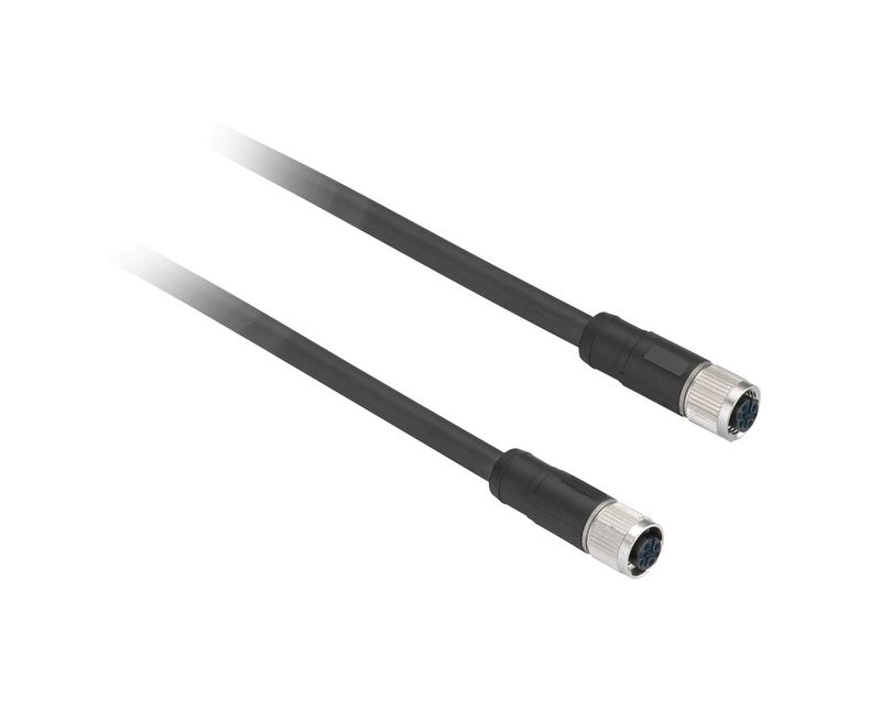 Cabo Femea M12 5M XZCPV1141L5 - Schneider - Dimensional
