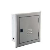 Caixa Telefonia Embutir Aço Carbono Cinza Fecho Plástico 400 X 400 X 135 mm TLBE3 CEMAR