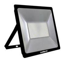 Refletor de LED Slim 200W BivoltPRETO 6500K 3269 Ourolux