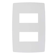 Placa 2 Post Horiz Sep 4X2" Branco Pialplus 618506 Pial Legrand