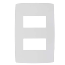 Placa 2 Post Horiz Sep 4X2" Branco Pialplus 618506 Pial Legrand