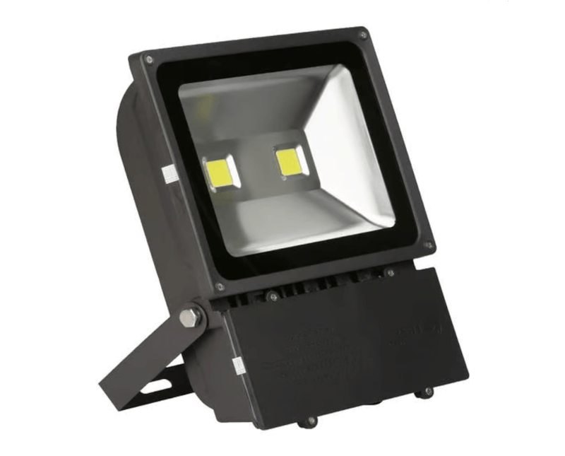 Refletor Preto Retangular 127/220V LED38.23 Foxlux - Imagem inclinada para a esquerda