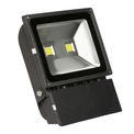Refletor Preto Retangular 127/220V LED38.23 Foxlux - Imagem virada para a esquerda com o apoio trazeiro