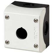 Botoeira Vazia Plástica Preto 1 Furo 22mm M22I1 Eaton