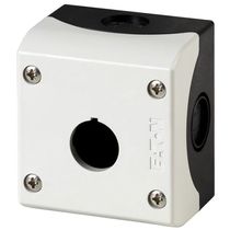 Botoeira Vazia Plástica Preto 1 Furo 22mm M22I1 Eaton