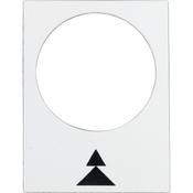 Etiqueta Tpla Flecha Dir Dupla Vel 30X40Mm Br/Pt Para ZB2BY4909 - Schneider