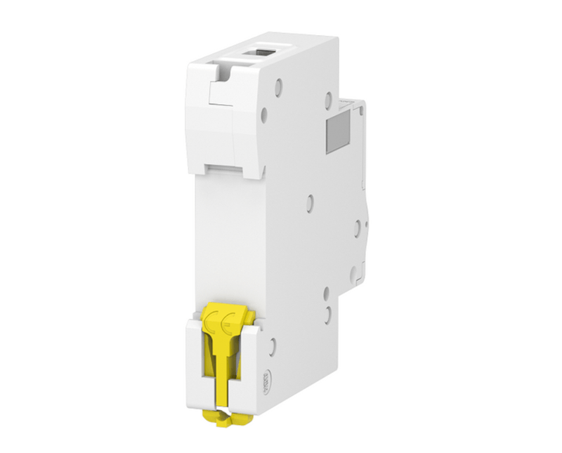 Disjuntor Mini Monopolar 50a 127/230VCA C 3KA Easy9 Schneider- Dimensional | Visão traseira do produto