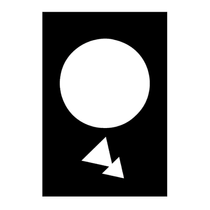 Etiqueta Tpla Flecha Para Atras Dupla Vel 30X40Mm Pt/Br Para ZB2BY2918 - Schneider