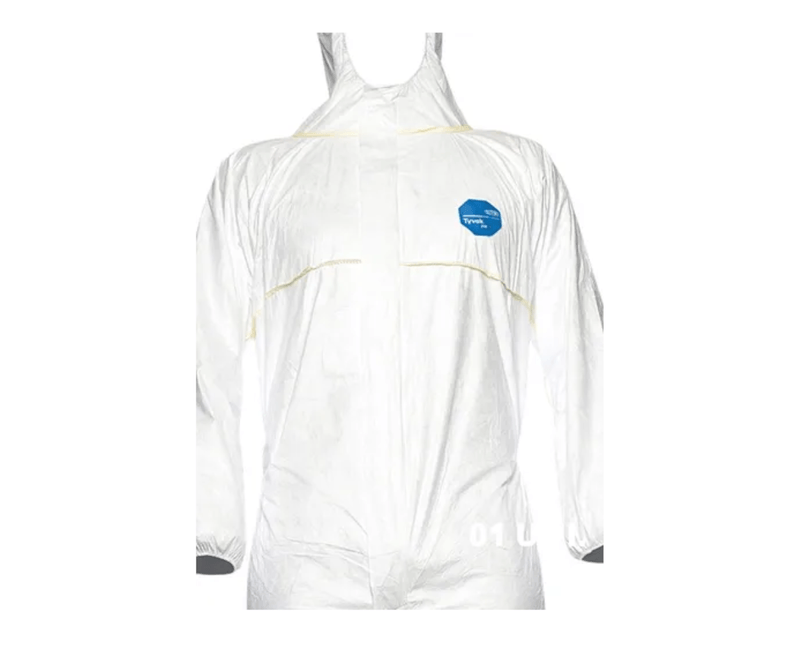 Macacão Tyvek Branco Com Capuz - DUPONT | Detalhes do peitoral