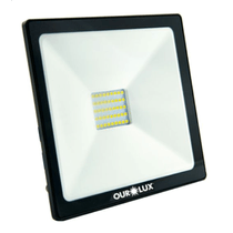 Refletor de LED Alumínio Preto Ip65 50W Biv 6500K Superled 3265 Ourolux
