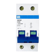 Disjuntor Mini Bipolar 50A 440VCA/250Vcc C 4KA MDWC502 WEG