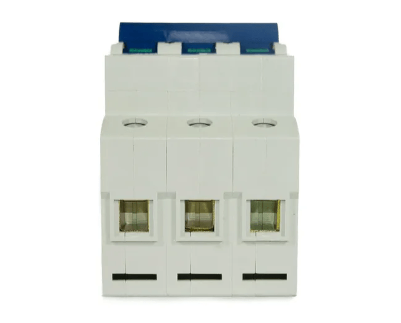 Disjuntor Mini Tripolar 63a 440VCA/250vcc C - Diagonal Traseira