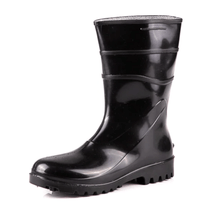 Bota Profissional PVC Preta Cano Curto Com Forro Sem Bico 82BPC600 Tamanho 42 CA 37456 Bracol