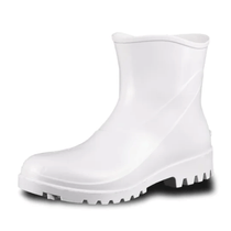 Bota Profissional PVC Branca Cano Curto Com Forro Sem Bico 82BPC600 Tamanho 42 CA 37456 Bracol
