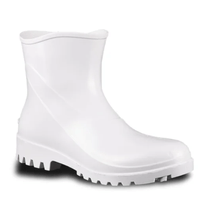Bota Profissional PVC Branca Cano Curto Com Forro Sem Bico 82BPC600 Tamanho 42 CA 37456 Bracol