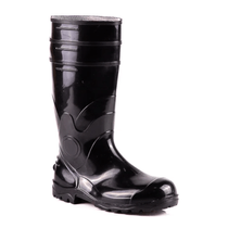 Bota Profissional PVC Preta Cano Longo Com Forro Sem Bico 85BPL600 Tamanho 39 CA 37455 Bracol