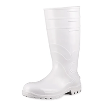 Bota Profissional PVC Branca Cano Longo Com Forro Sem Bico 85BPL600 Tamanho 42 CA 37455 Bracol