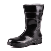 Bota Profissional PVC Preta Cano Curto Com Forro Sem Bico 82BPC600 Tamanho 39 CA 37456 Bracol