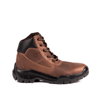 Botina Cadarço Marrom Bidensidade Biqueira Plástico 4064WVBG4760LH Tamanho 42 CA 40872 Bracol