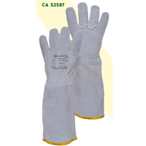 Luva Proteção Mecânica Raspa 40Cm 200Mm RP404 Tamanho 8/9 Valcan