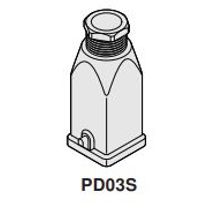 Carcaça Tomada Multipolar Zk Saida Sup 3P PD03S Kap