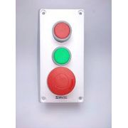 Botoeira Montada Plástica Amarelo 1Bot Gog40mm 1NF CP1E Metaltex