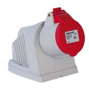 Tomada Sobrepor Femea 2P+T 16A 240V Azul 6H Ip44 P508126 Palazzoli
