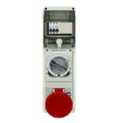 Tomada Sobrepor Femea 3P+T 63A 440V 6H Com Bloqueio Mecanico Ip65 PH481TGE6333 Palazzoli