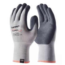 Luva Proteção Mecânica/Térmica Grafe Cinza/Preto Nitrilica Graphe Biotic DA50000 Tamanho 8/M Danny
