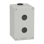 Botoeira Vazia Aço Cinza 2 Furos 22mm XAPD2502 Schneider