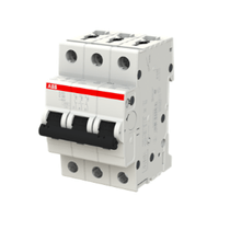 Disjuntor Mini Tripolar 50A 400/440VCA C 10KA S200 S203C50 Abb