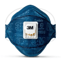 Respirador Descartavel Azul com Valvula PFF2 (Poeiras/Névoas/Fumos) Aura 9322 HB004385074 CA 30594 3M